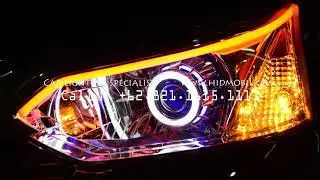 Headlamp Toyota Grand Avanza Veloz + Angel Eyes + HID + DRL 2016-2018