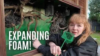 Превратите пену в камень: простые самодельные фоны с изображением рептилий