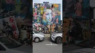 Tokyo Dreaming mural by street artist Dan Kitchener in Penge area of London.