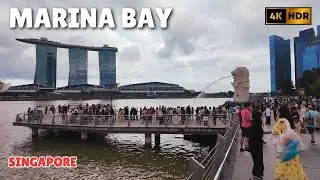 Singapore's Iconic Tourist Spot - Marina Bay | Singapore Walking Tour | Singapore City Tour 2025