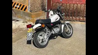 ヤマハ　ミニトレール GT50　燃料コック清掃後の走行確認②→大丈夫かなレベル　２スト　2stroke engine cycle　motorcycle YAMAHA　白煙OK