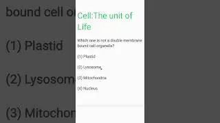 Cell:The unit of life🔥| Quick Revision🔥| MCQ Practice| Neet Biology ✨️#quickrevision #neetmotivation
