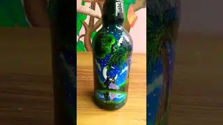 Bottle Art | Fabric  Colour | Art