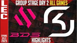 BDS vs SK Highlights ALL GAMES | LEC Group Stage Day 2 | Team BDS vs SK Gaming