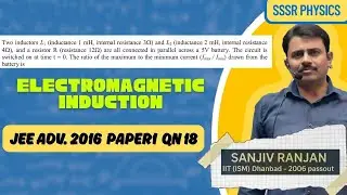 Jee adv. 2016 Paper1 QN18 Electromagnetic Induction #jeeproblems #jeeadvanced #physics