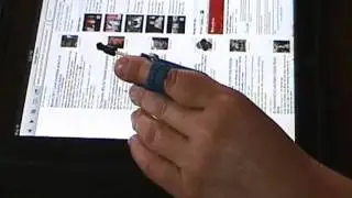 WICO Touchscreen Stylus on left hand.