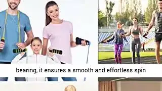 Limm Adjustable Jump Rope for Workout   All Purpose Jump Rope Kids and Adults Love, Tangle Free, Com