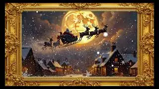 Frame TV Art With Music - Art TV Background: Elegant Christmas Table Centerpiece Glowing Candles