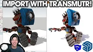 Import External Models to SketchUp with TRANSMUTR! (FBX, OBJ, 3DS, etc!)