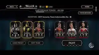 MORTAL KOMBAT FATAL EARTHREALM TOWER BOSS BATTLE 60 COMPLETED (3RD TIME)