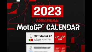 2023 MotoGP&trade; Provisional Calendar 🗓️ | #MotoGP2023