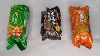 Mom's Magic Cashew Badham Vs Happy Happy Chocochip cookies Vs Bounce Orange Cream //🍪🍪🍪//Biscuits//