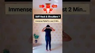 Release Stiffness from Neck & Shoulders with these stretches. Online Yoga Whatsapp: 91-9879066159