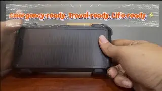Sudrov Solar Charger Power Bank Overview | Is It Worth It? #ad #amazoninfluencer