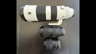 Comparison Sony E 18-135mm / E 70-350mm / FE 200-600mm on a A6700
