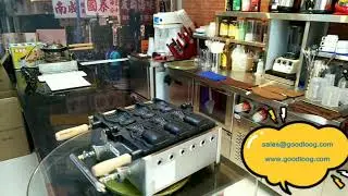 Taiyaki machine open-mouth fish waffle maker