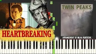 Angelo Badalamenti - Heartbreaking | Twin Peaks | Piano Cover + Synthesia Tutorial