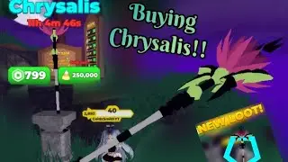 Buying the new Chrysalis!! (flash sale) - Treasure Quest Roblox