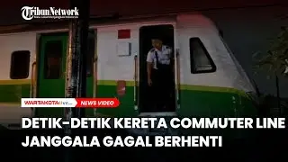 PANIK, Detik-Detik Kereta Commuter Line Janggala Gagal Berhenti di Stasiun Sidoarjo