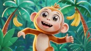 Little Monkey Adventure 🐒 | Fun Kids Cartoon Story & Rhyme | Children&rsquo;s Learning Video