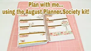 Plan with me using the August Planner Society kit | Planning With Eli