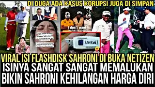 Netizen bongkar isi flashdisk sahroni isinya memalukan?! Ada kasus-kasus jgk tersimpan?! 