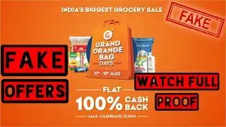 Grofers GOBD Fake Offers | Watch Full Video for Proof