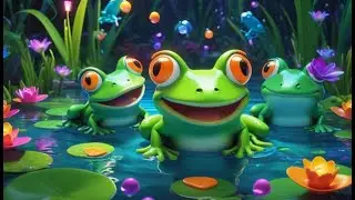 Seven Silly Frogs Know Shapes and Sounds | Shape and Phonics Song for Kids | Fun Nursery Rhyme