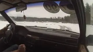 Volvo 940D Winter games Stage4 2017 Kacergine Drift mode On Board