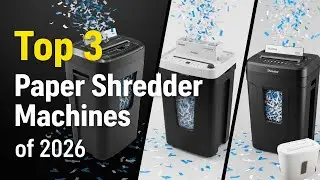 Top 3 Paper Shredder Machine 🔥 Best Heavy-Duty Paper Shredders for Busy Offices