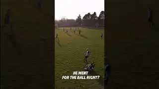 He Went For The Ball Right? What Do You Think?  #football #grassroots #soccer #grassrootsfootball