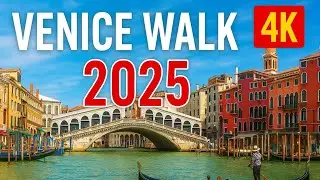 Venice Italy Walking Tour 2025 | Rialto Bridge to Grand Canal (4K)| Full Walking Tour
