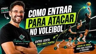 Explicação de como entrar para atacar no Voleibol
