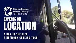 A Day in the Life of a Network Cabling Tech - Must SEE! How to run data cables and what to expect!
