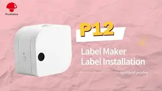 Учебное пособие по Phomemo P12: Как настроить рулоны этикеток | Установка батарей | Как использовать Phomemo P12