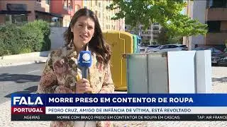 Morre preso em contentor de roupa