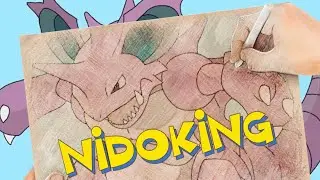 How to draw Nidoking