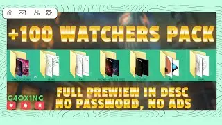 +100 DEVIANART WATCHERS FREE DESIGN PACK [Prewiew + download] BY G4OX1NG DZN