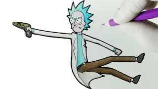 How to Draw Rick Rick and Morty - Como desenhar Rick Rick e Morty - Como Dibujar a Rick Rick y Morty