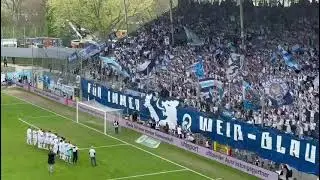 13.04.2025: SV Waldhof Mannheim - TSV 1860 München 0:3 (Mannschaft wird gefeiert)