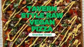 Tavern Style Raw Vegan Pizza