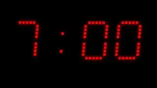 7:00 Red Glow Countdown | Silent LED Timer