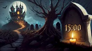 Spooky 15-Minute Silent Timer | Haunted House Countdown | Miss. Ashley's Timers 🌕⏳