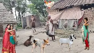Poor but very happy lifestyle of Indian village people | Peaceful and beautiful village life