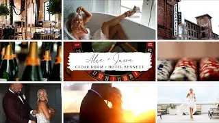 Alie + Jason's Las Vegas-Inspired Cedar Room Wedding + Hotel Bennett Historic Downtown Charleston SC