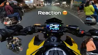 Reving hard my superbike | Cute girl reaction #z900 #cutegirlreaction #cutegirl #reaction #bike
