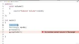 166  Demo #2  Base Class Pointer Derived Class Object
