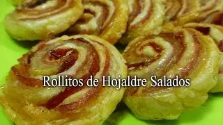 Rollitos de Hojaldre Salados (Receta casera)
