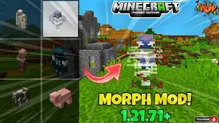 New Morph Mod for Minecraft Pe 1.21+ || All Mobs Updated | MCPE Morph Mod