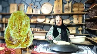 Crispy Mountain Bread ✨ | A Unique Kurdish Village Recipe Fresh from the Hearth
